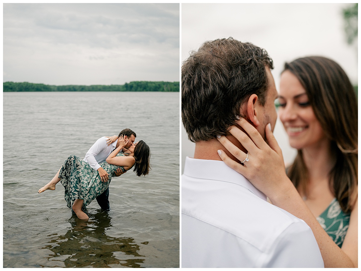 man dips woman as they stand in take by Rule Creative Co