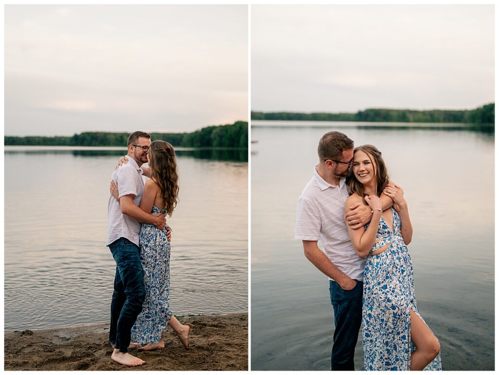 man warps arm around woman from behind by Rule Creative Co