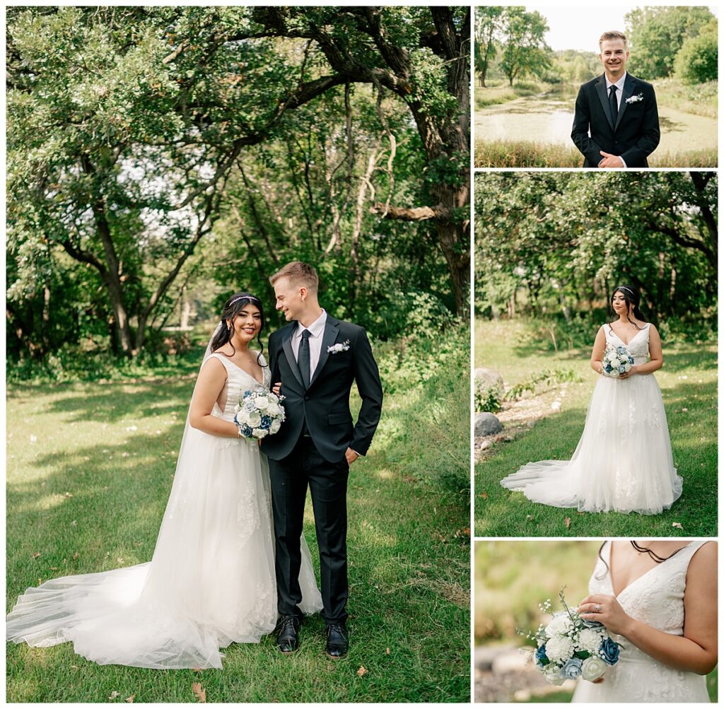 groom looks at bride who has her arm in his by Rule Creative Co