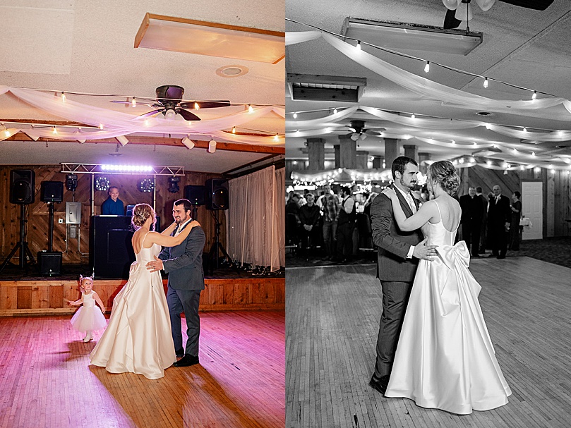 man and wife share a first dance by Minnesota wedding photographer