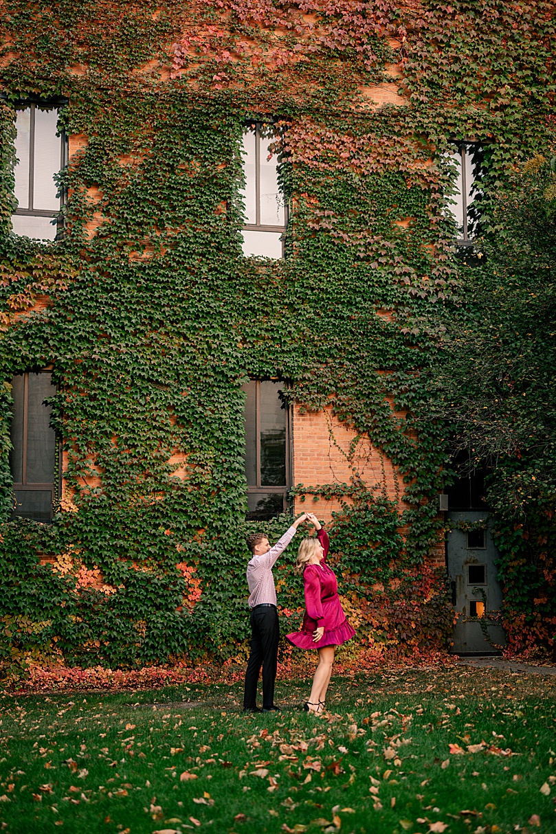 man spins girl in pink dress by Rule Creative Co