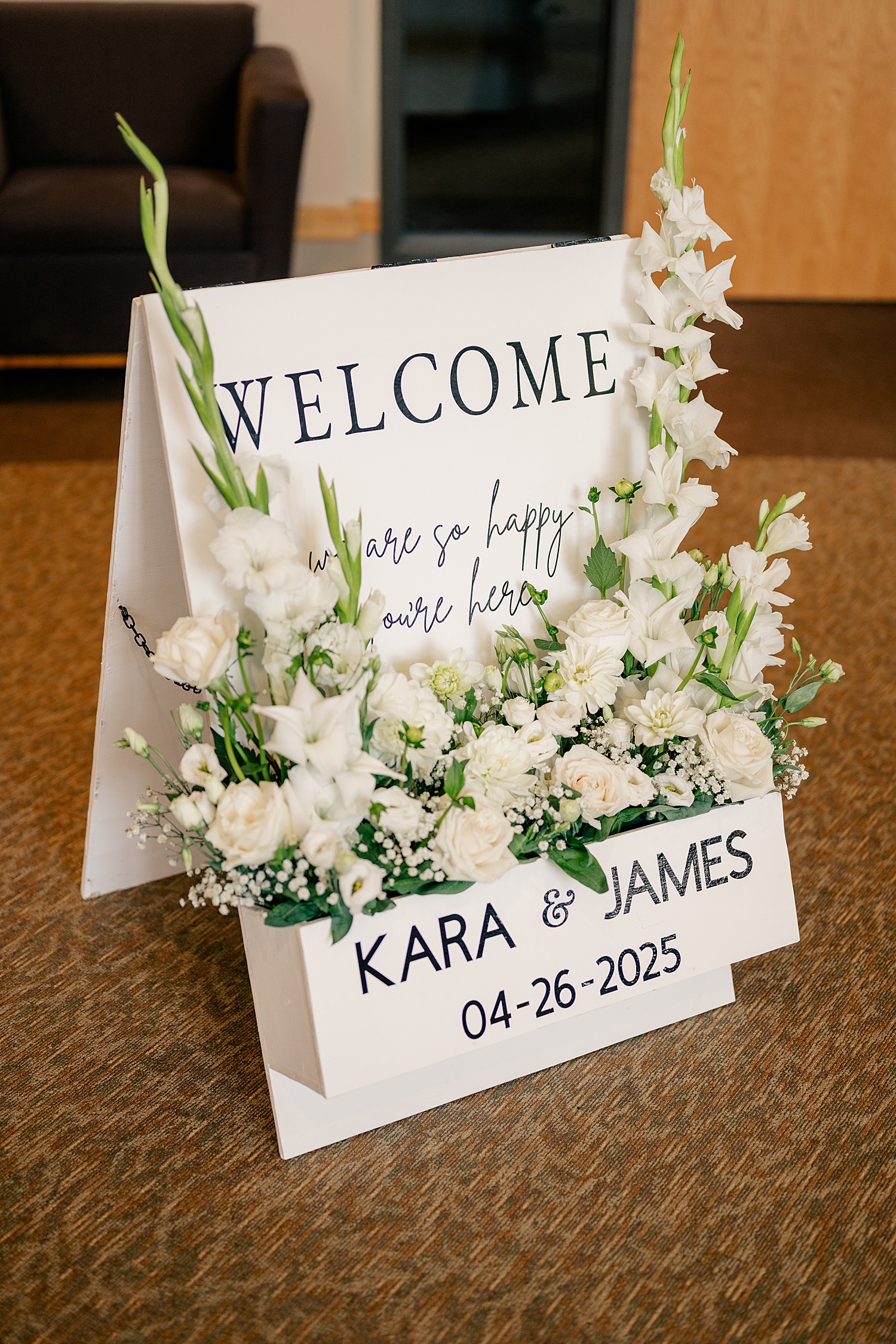 welcome sign for big day at Holy Name of Jesus Catholic Community