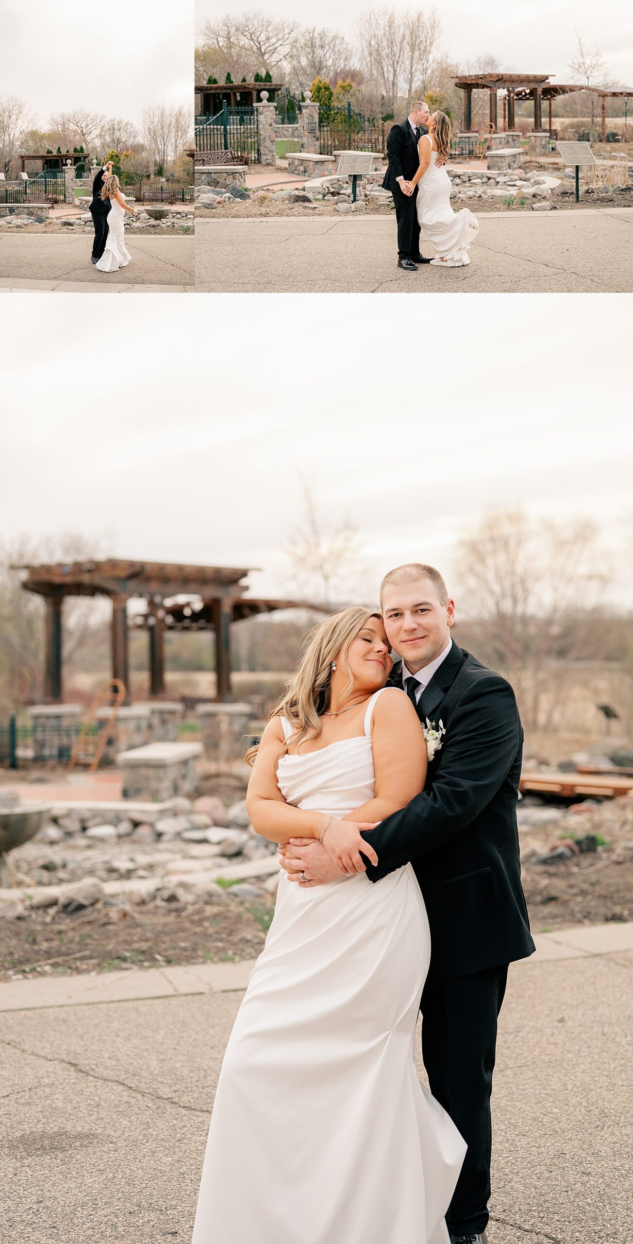 couple leans in for golden hour pictures by Rule Creative Co