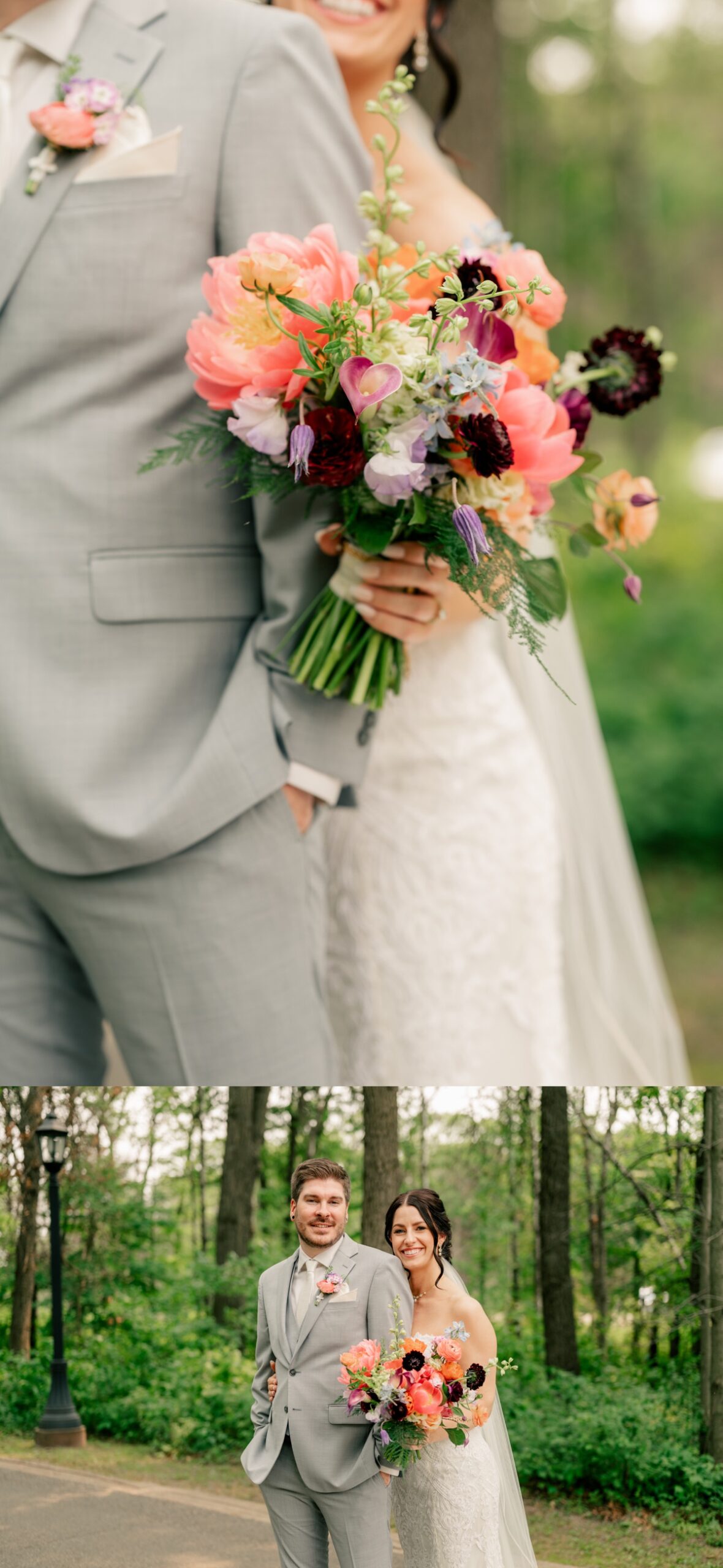 Colorful wedding bouquet by Rule Creative Co