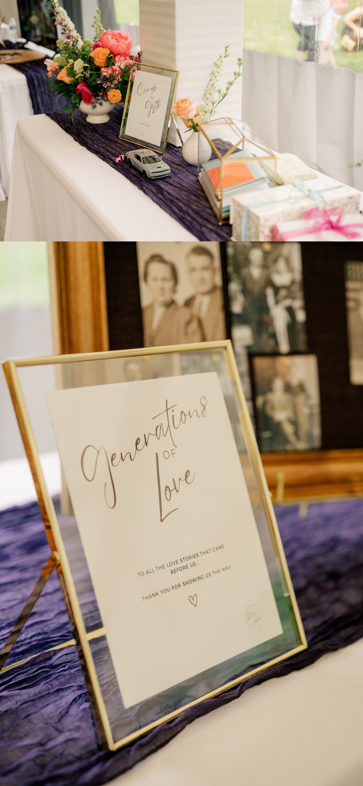 Card and gift table for newlyweds by Rule Creative Co