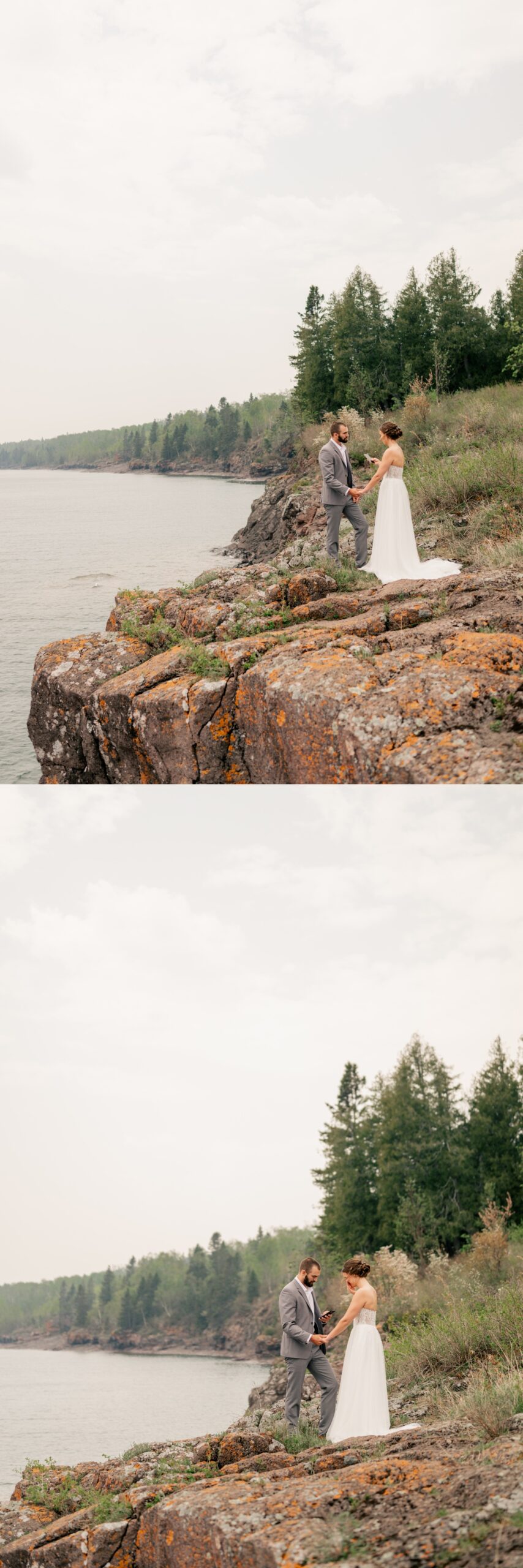 Minnesota Elopement Photographer captures couple exchanging private vows