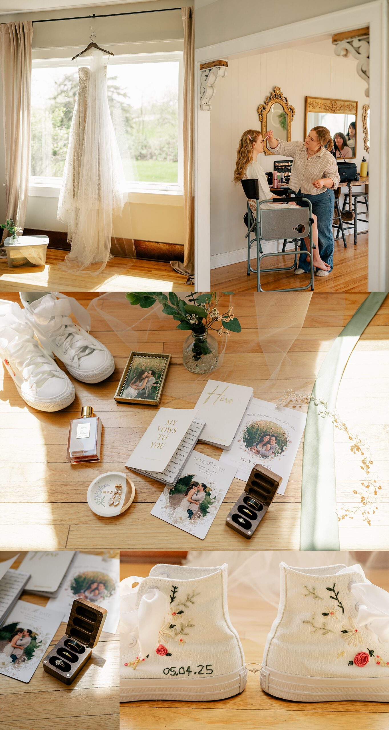 small jewelry and shoe details laid on floor by Rule Creative Co