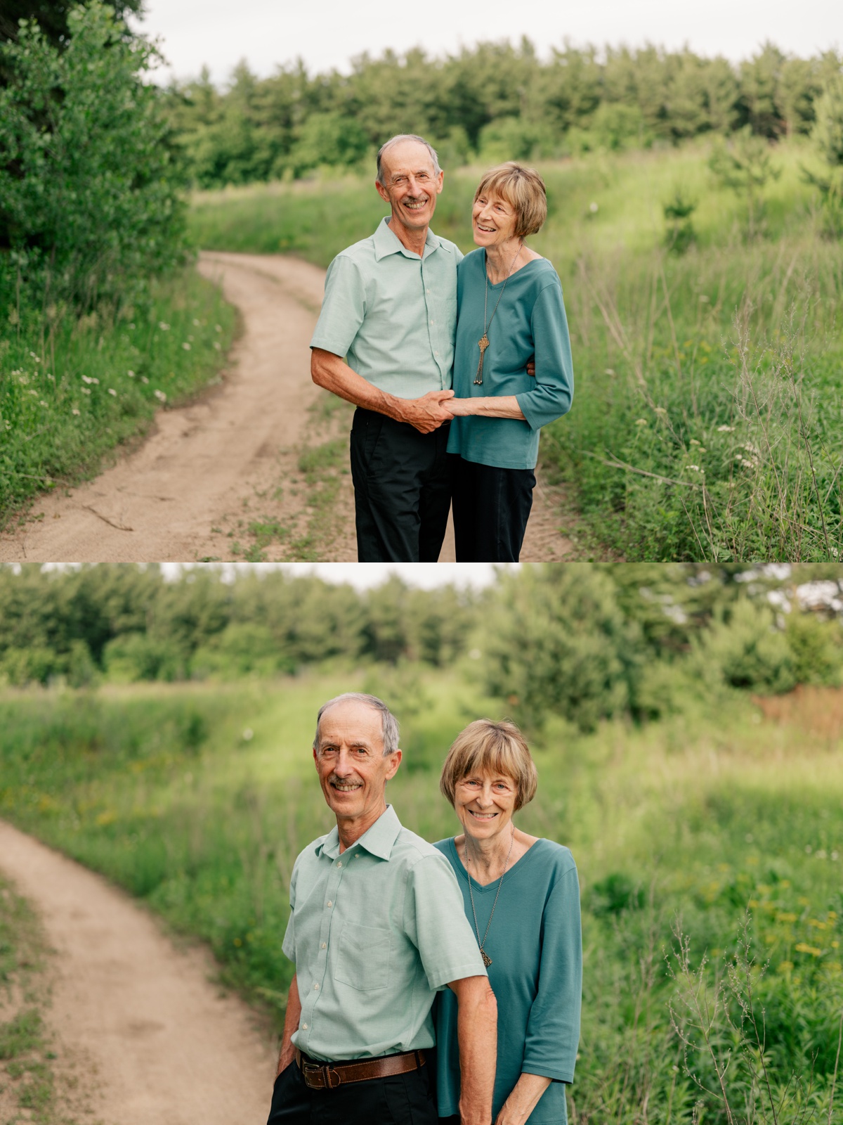 Minnesota Family Photographer captures grandparents laughing together