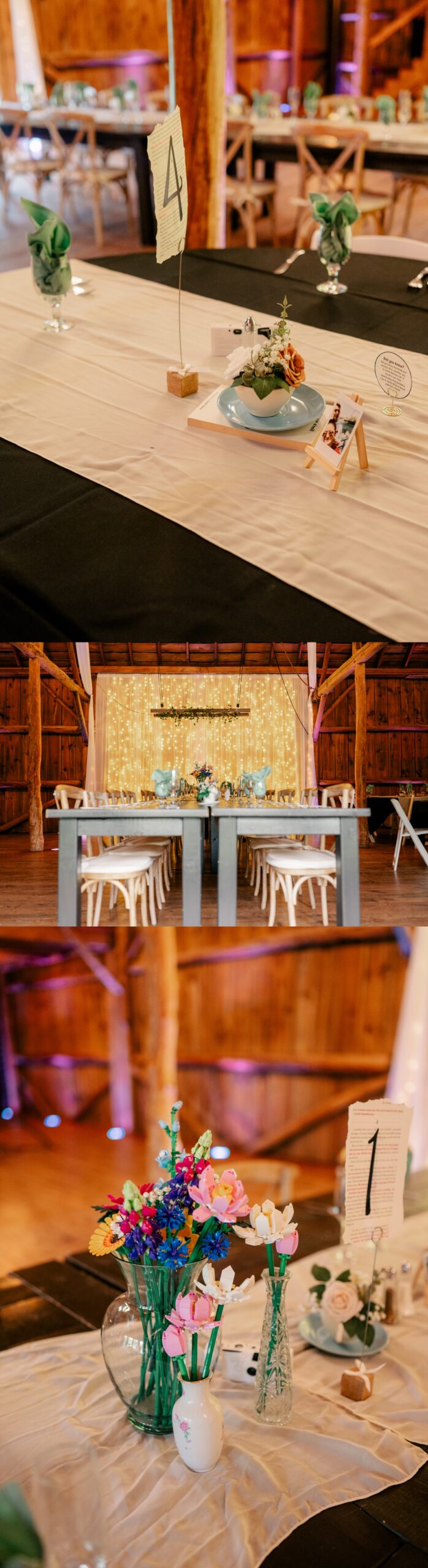 Minnesota Wedding Photographer captures personalized table decorations