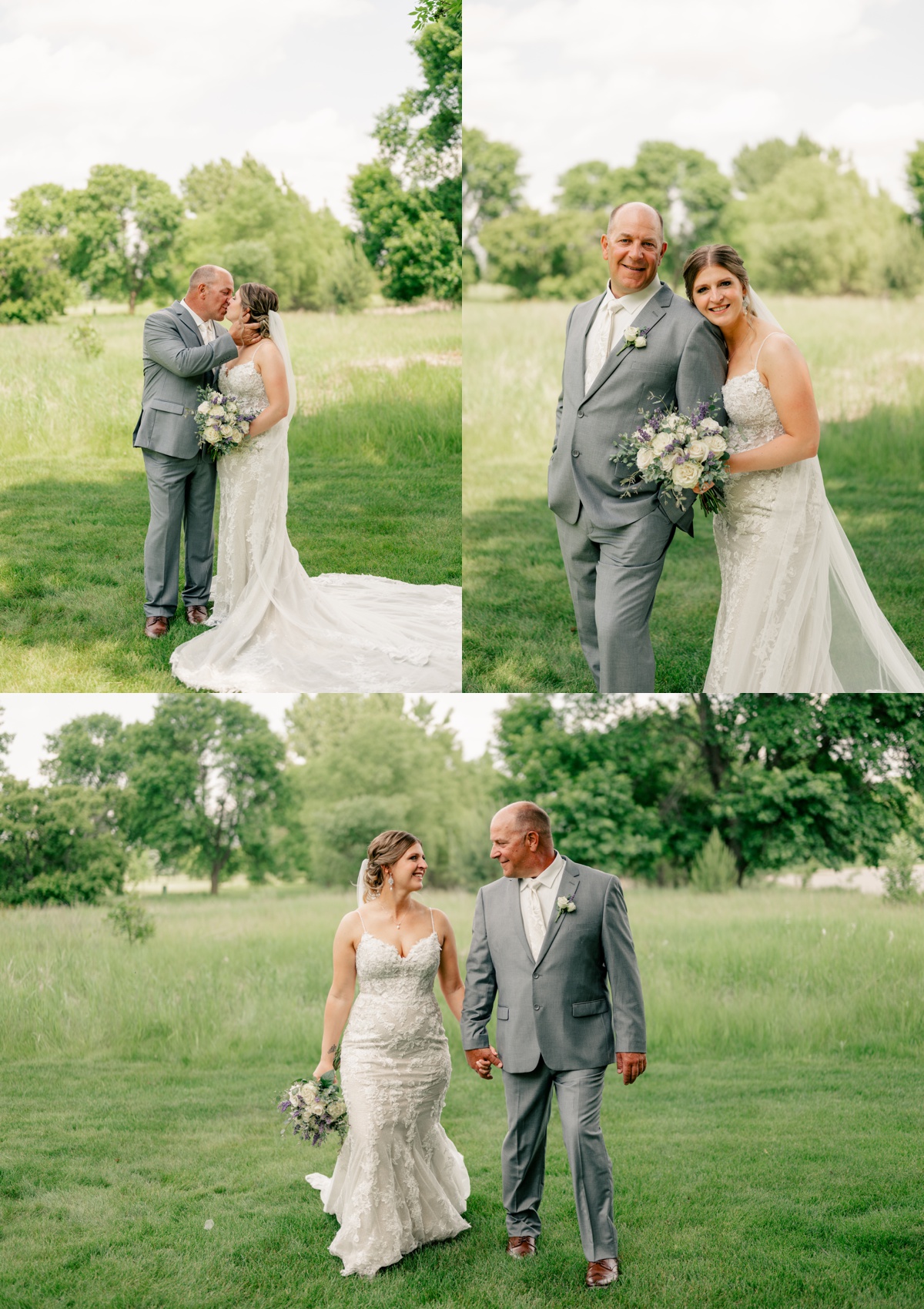 Bride and Groom kissing by Rule Creative Co