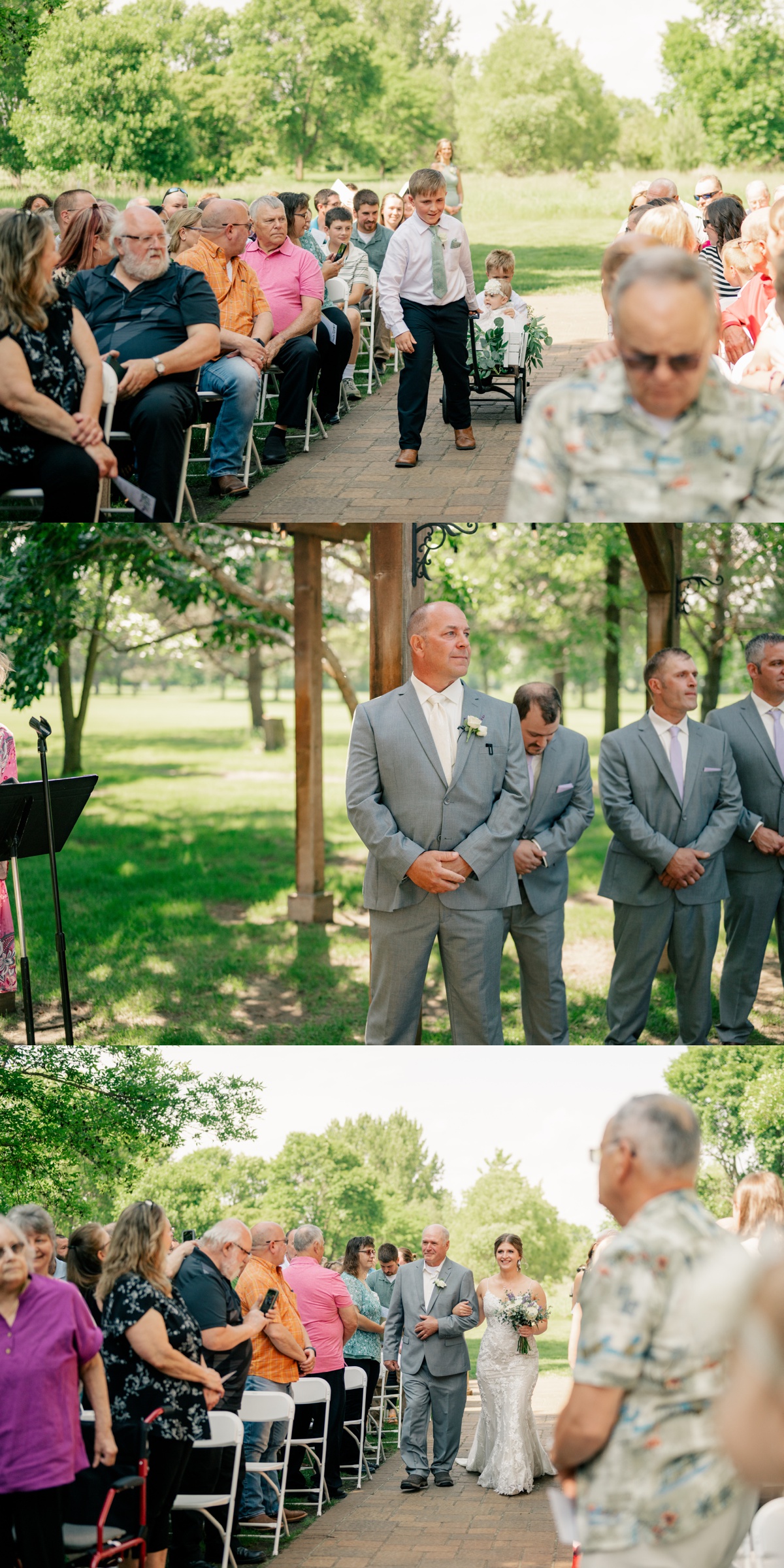 Minnesota Wedding Photographer captures Groom waiting for his bride 
