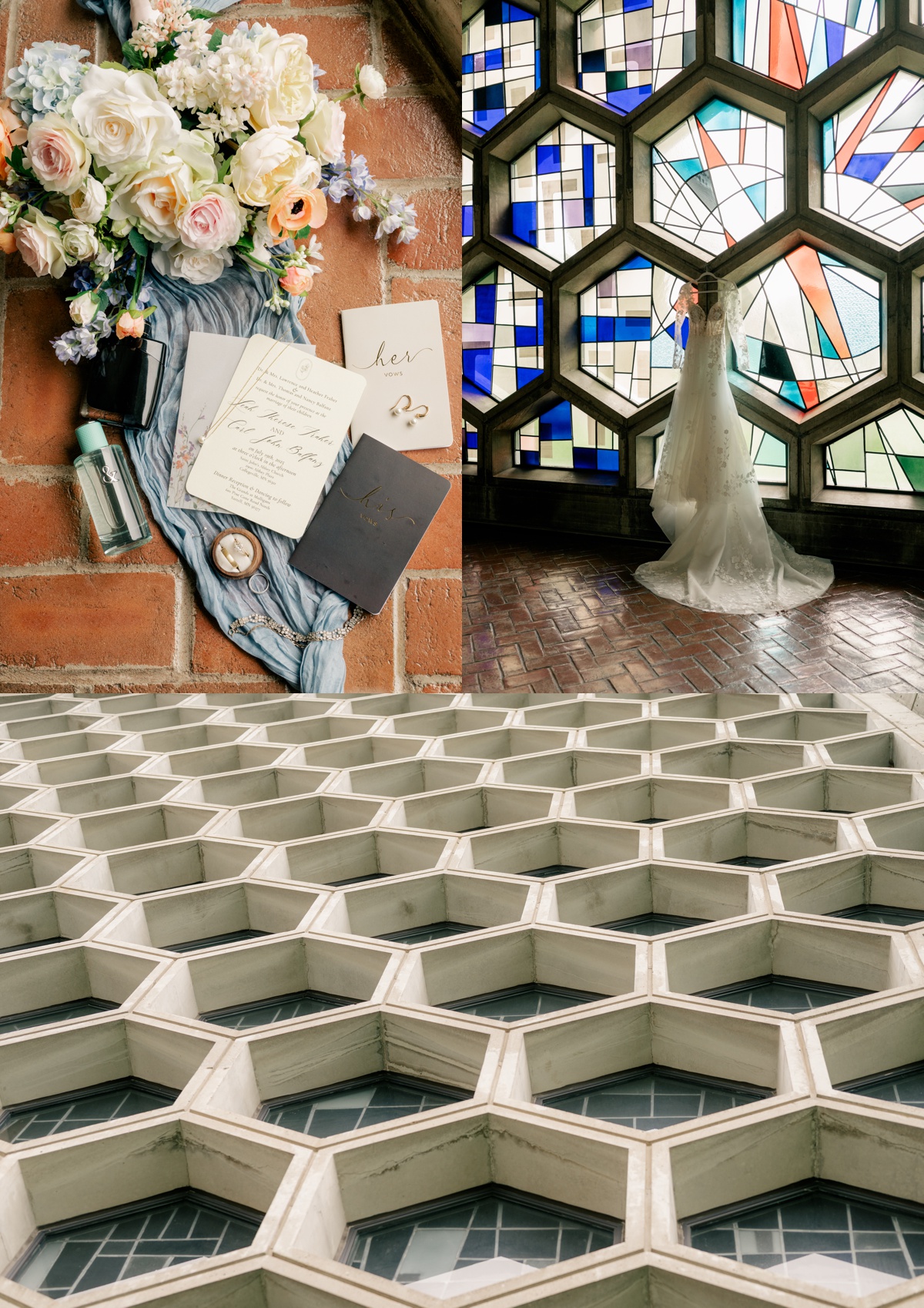 Bride and Groom get ready during Heartfelt Summer Wedding