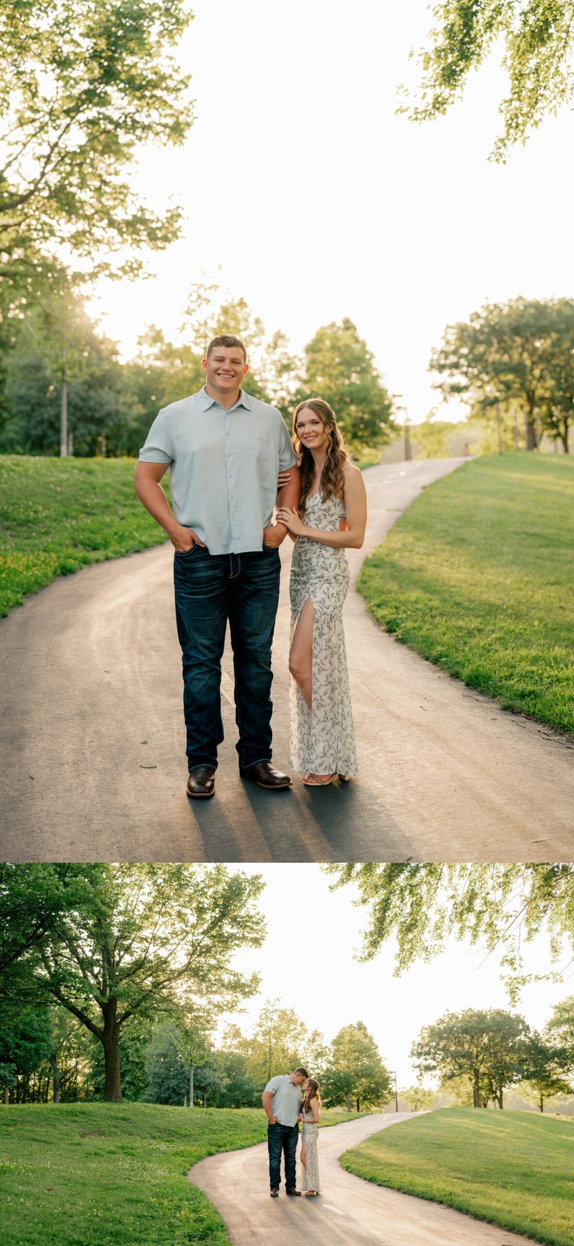 Couple walking down pathway by Rule Creative Co.