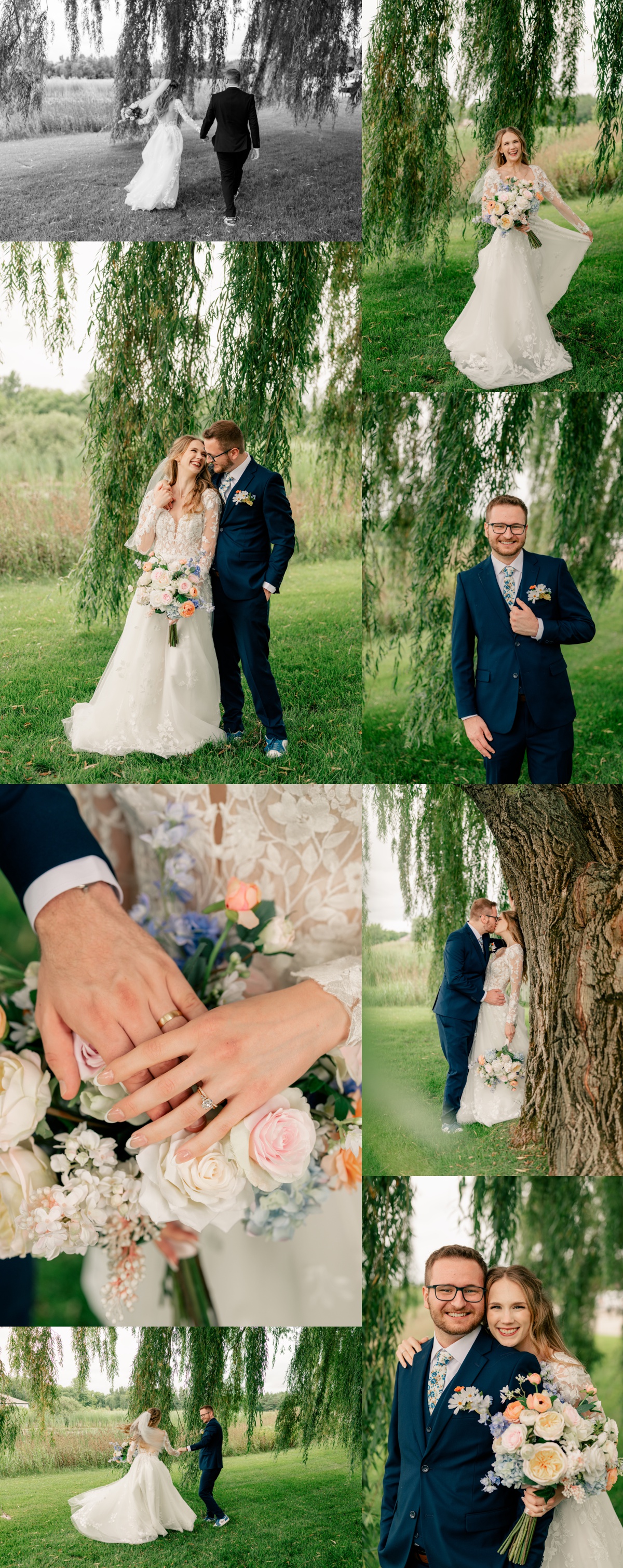 Guest dancing at reception during Heartfelt Summer Wedding