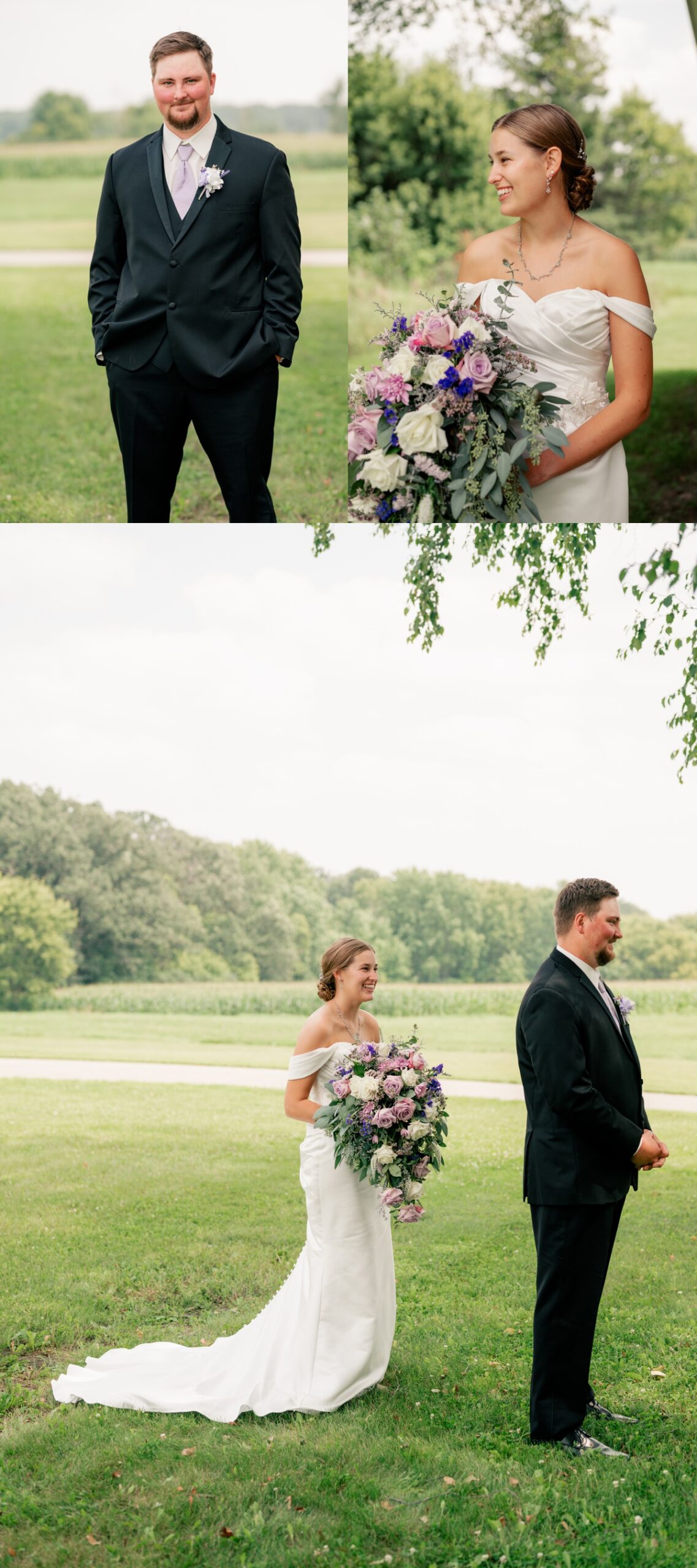 Groom poses outdoors for portraits by Rule Creative Co.