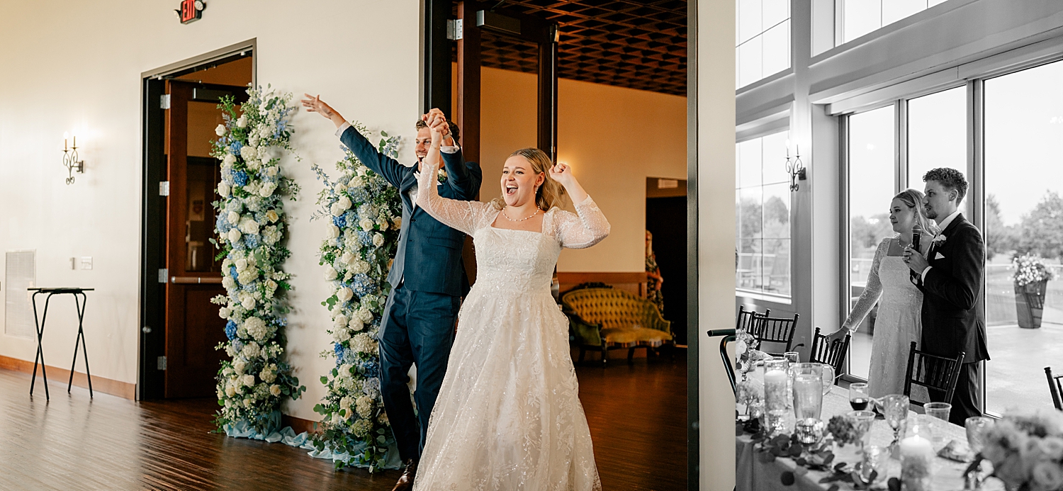 newlyweds dance into their reception party by Rule Creative Co