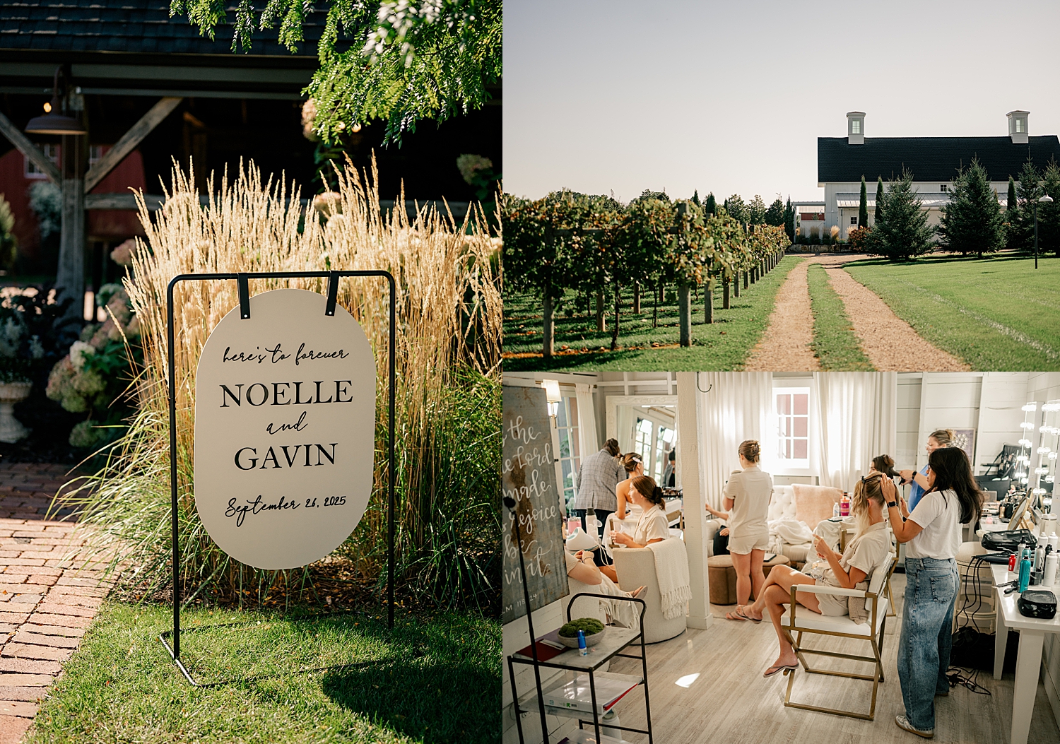 bride gets ready before her big day at Redeemed Farm venue