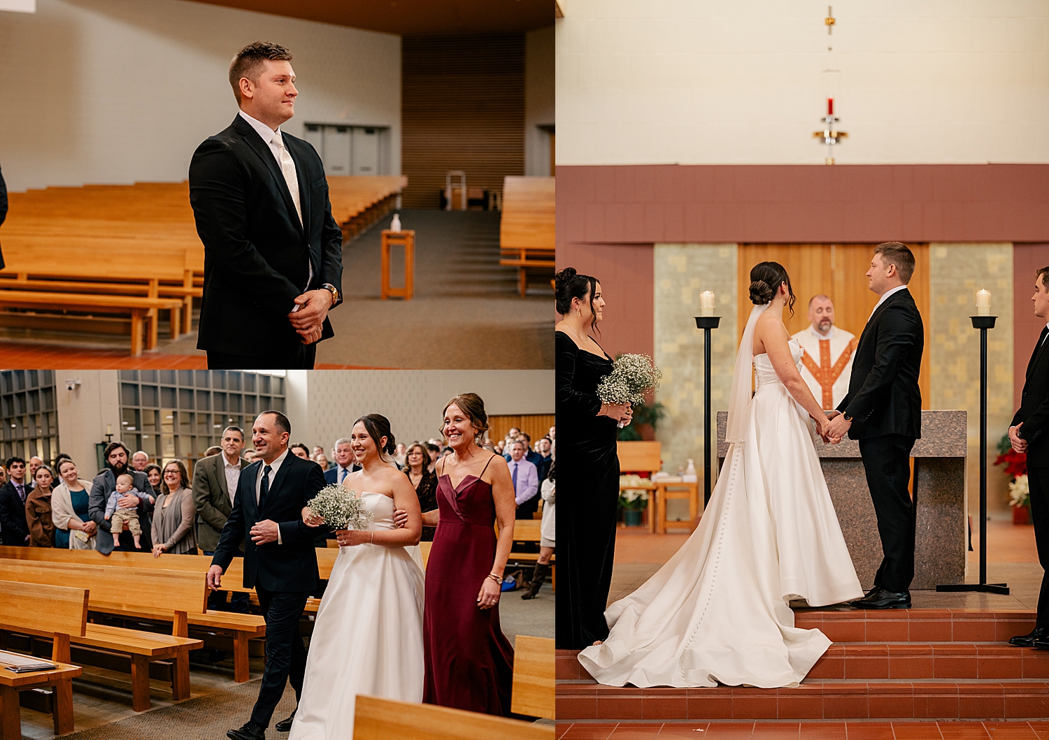 woman stands at the alter next to her fiance by Rule Creative Co