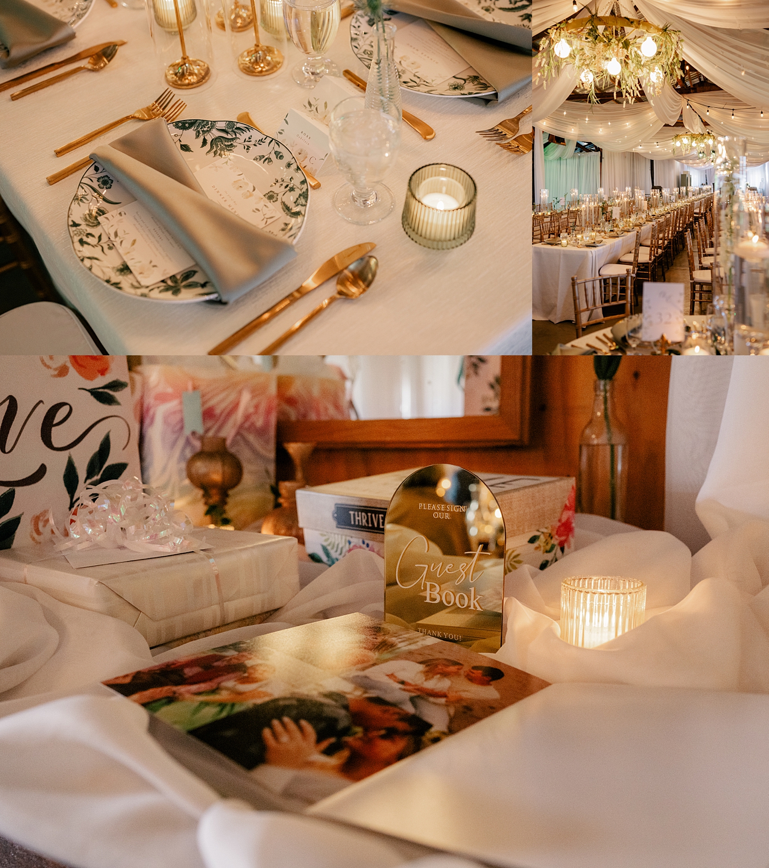 little details on a candlelit table by Rule Creative Co 